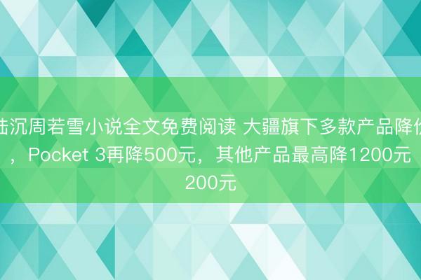 陆沉周若雪小说全文免费阅读 大疆旗下多款产品降价，Pocket 3再降500元，其他产品最高降1200元