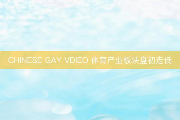 CHINESE GAY VDIEO 体育产业板块盘初走低