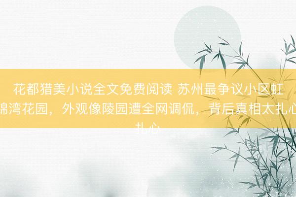 花都猎美小说全文免费阅读 苏州最争议小区虹锦湾花园，外观像陵园遭全网调侃，背后真相太扎心