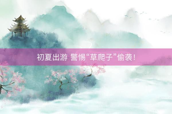 初夏出游 警惕“草爬子”偷袭！