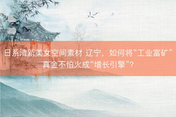 日系清新美女空间素材 辽宁，如何将“工业富矿”真金不怕火成“增长引擎”？